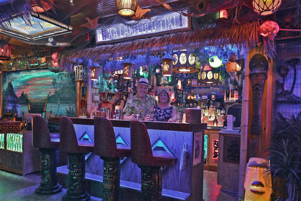 behind the tiki bar bar