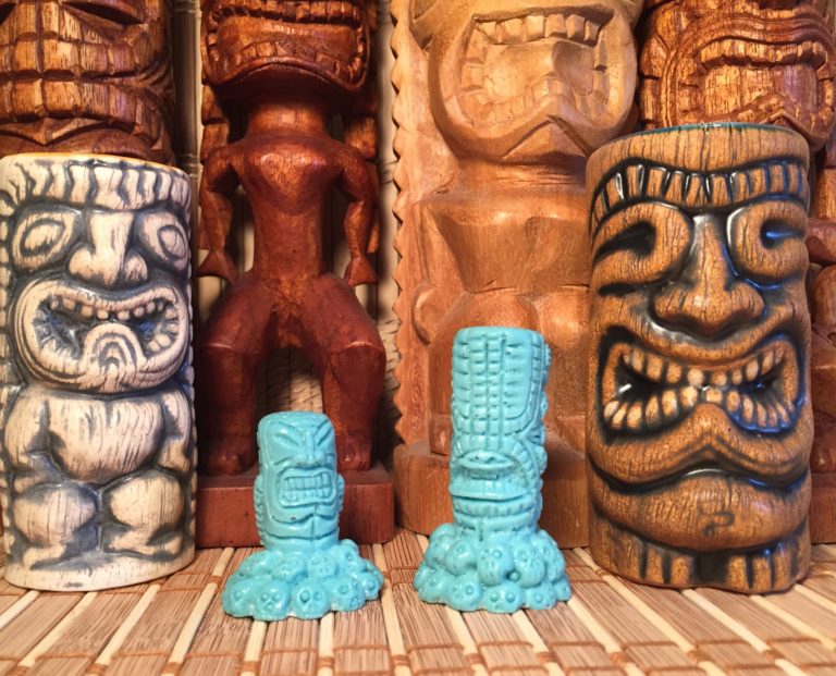 mini tiki statues